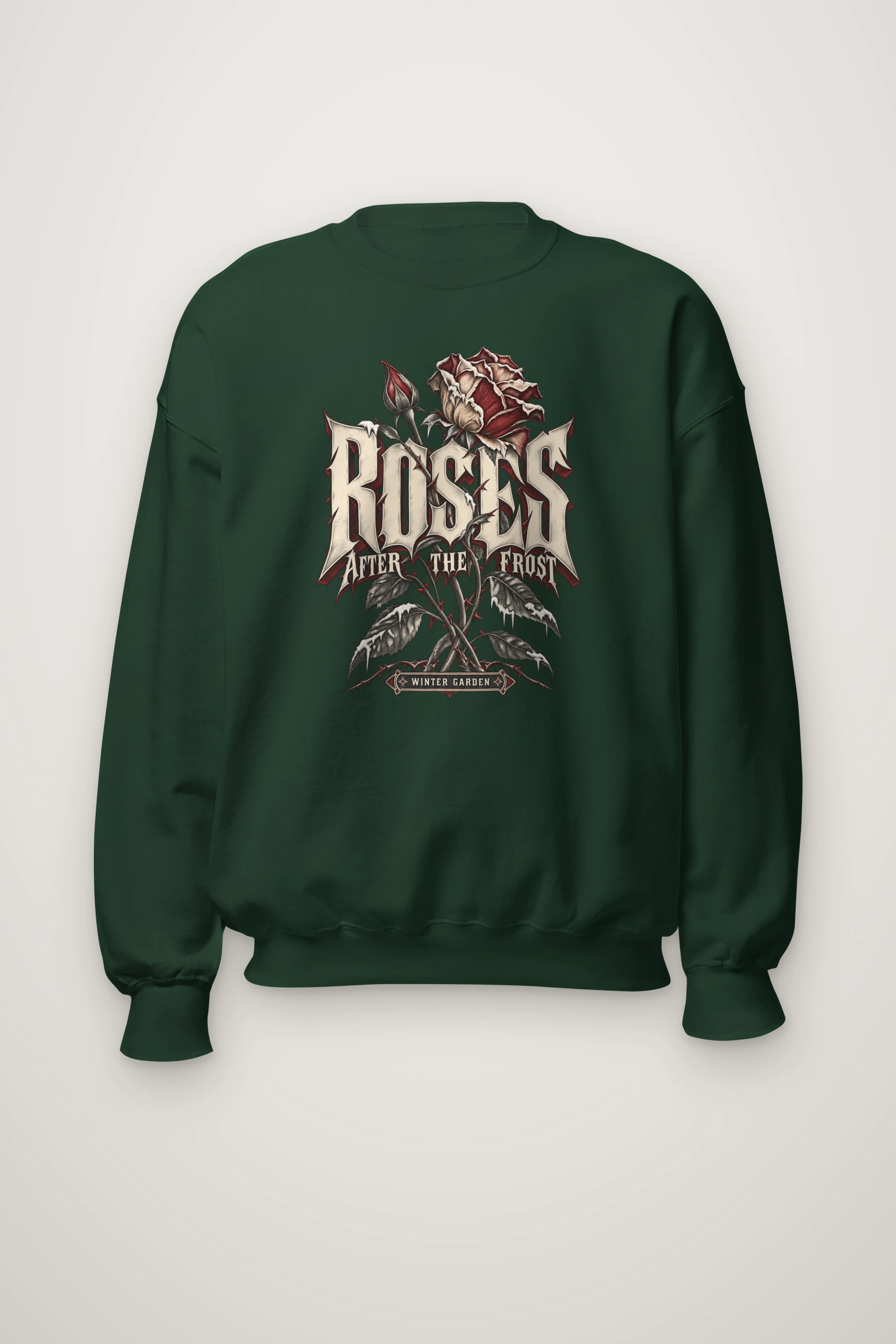 "Roses After the Frost" Heavy Blend Unisex Crewneck Sweatshirt