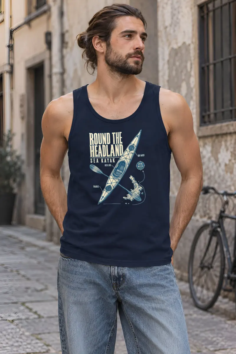 "Round the Headland" Unisex Jersey Tank