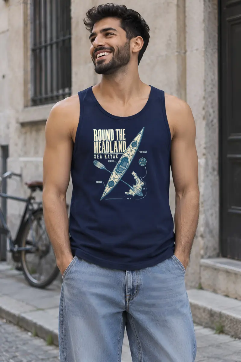 "Round the Headland" Unisex Jersey Tank