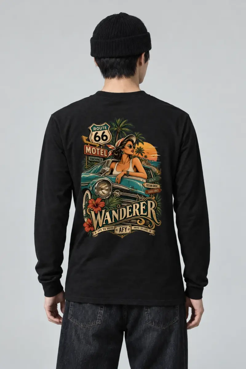 "Route 66 Wanderer" Unisex Longsleeve T-shirt | Gildan 2400
