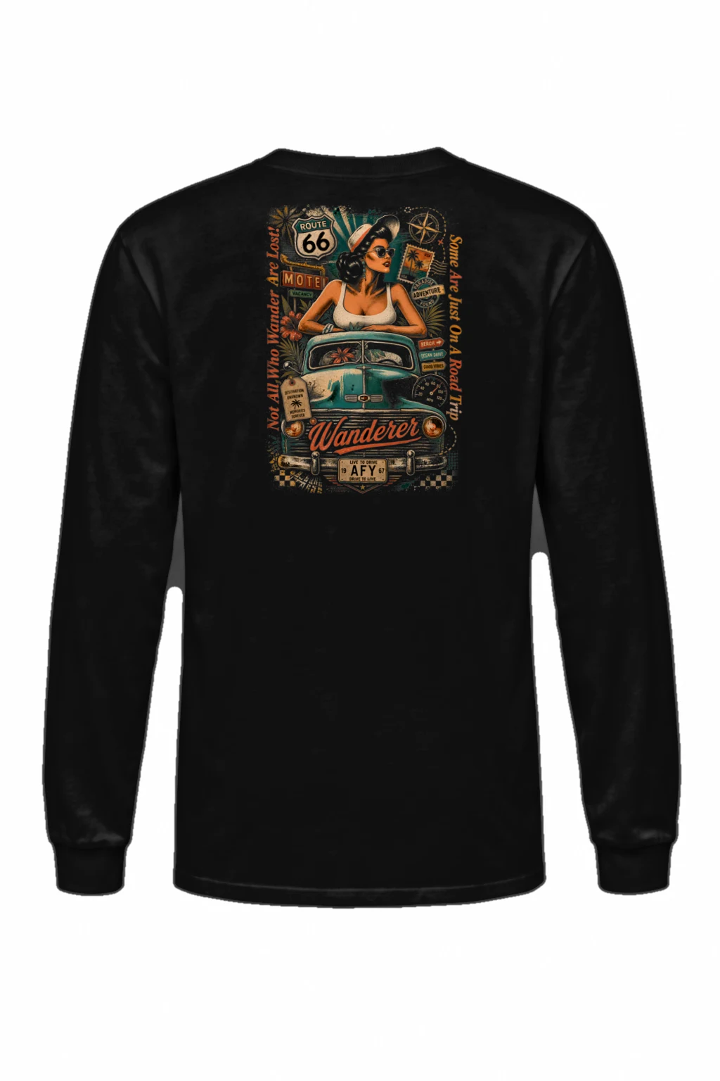 "Route 66 Wanderer" Unisex Longsleeve T-shirt | Gildan 2400