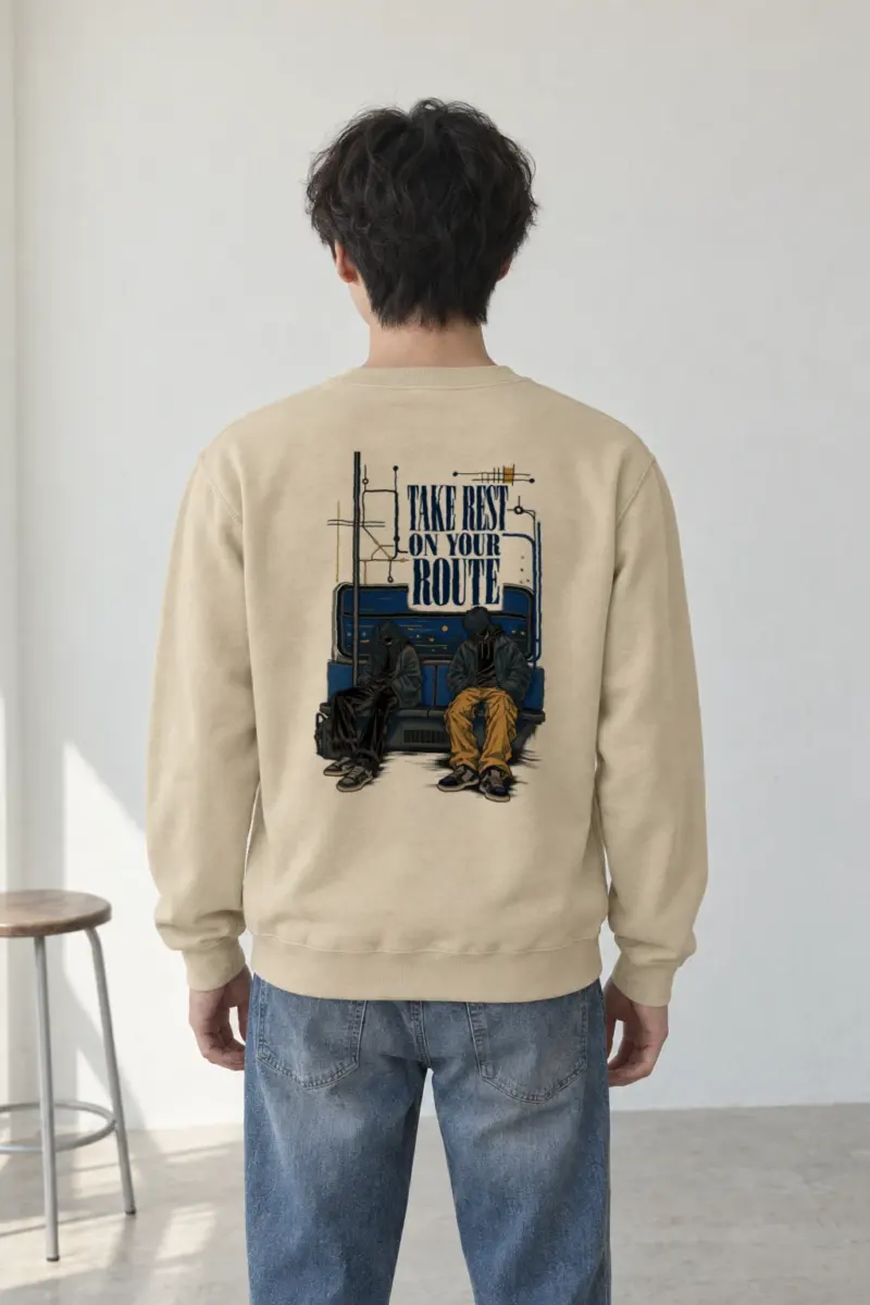 "Route Rest" Heavy Blend Unisex Crewneck Sweatshirt
