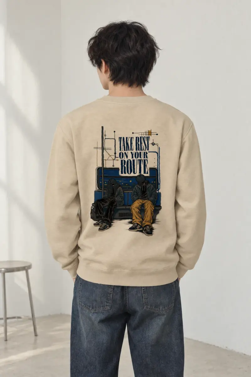 "Route Rest" Heavy Blend Unisex Crewneck Sweatshirt