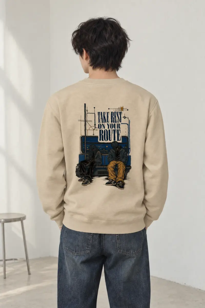 "Route Rest" Heavy Blend Unisex Crewneck Sweatshirt