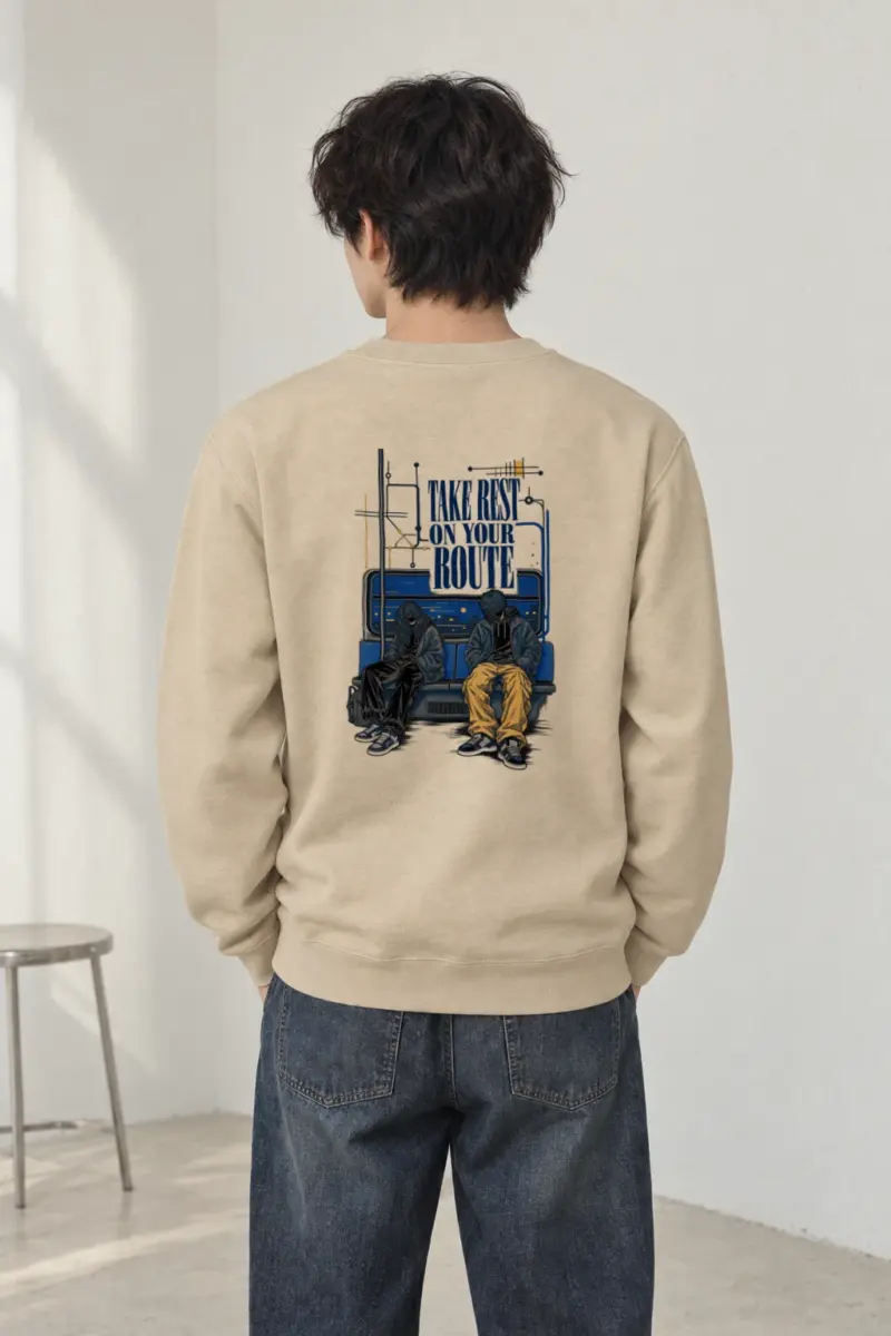 "Route Rest" Heavy Blend Unisex Crewneck Sweatshirt