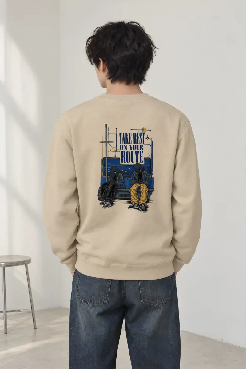 "Route Rest" Heavy Blend Unisex Crewneck Sweatshirt