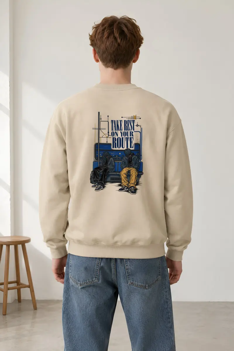 "Route Rest" Heavy Blend Unisex Crewneck Sweatshirt
