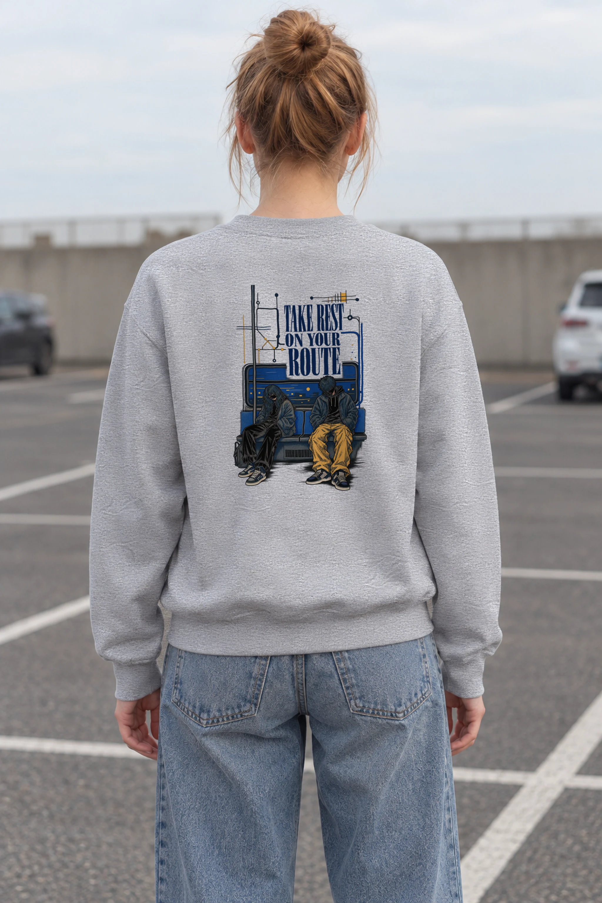 "Route Rest" 1 Crewneck Sweatshirt
