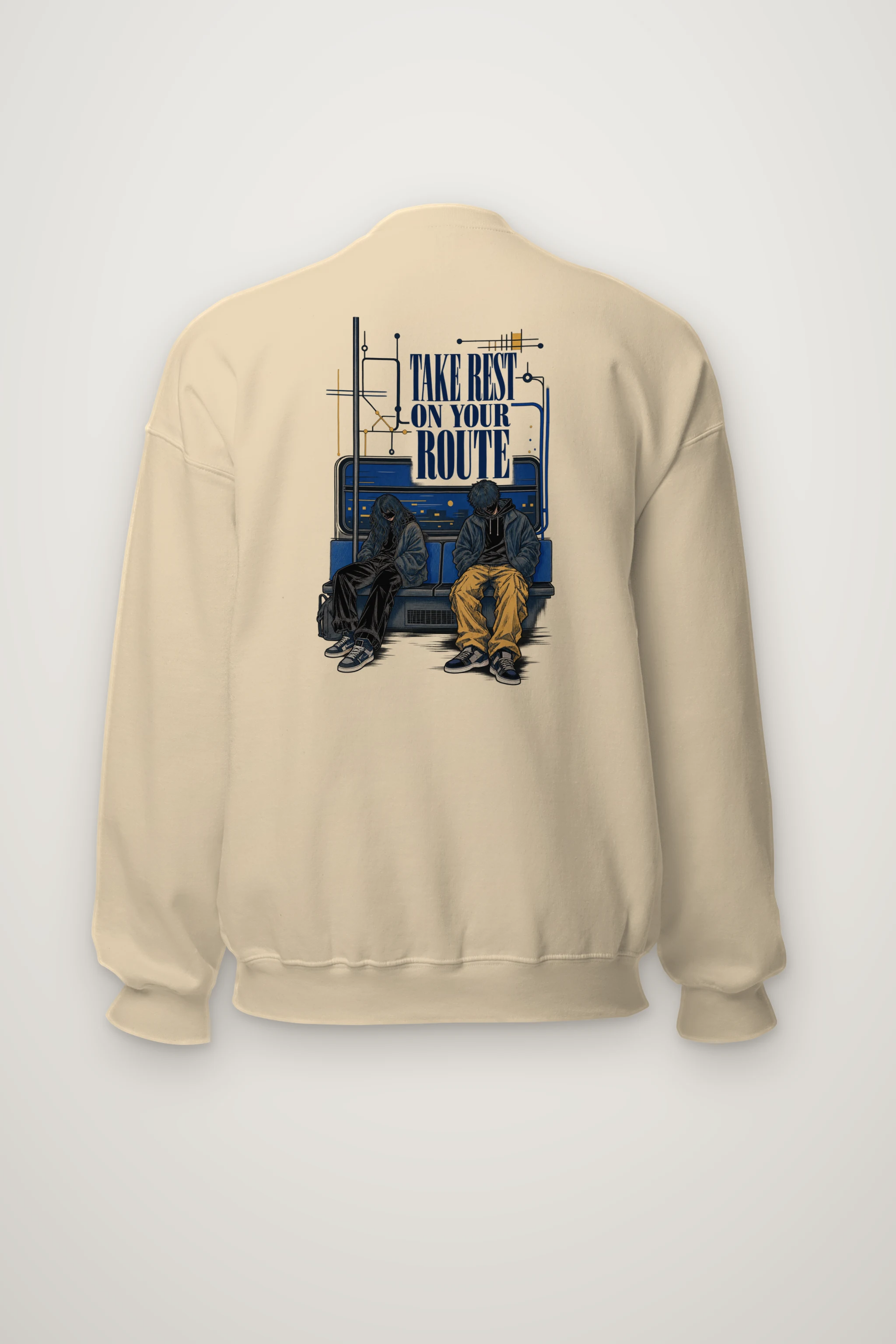 "Route Rest" Heavy Blend Unisex Crewneck Sweatshirt