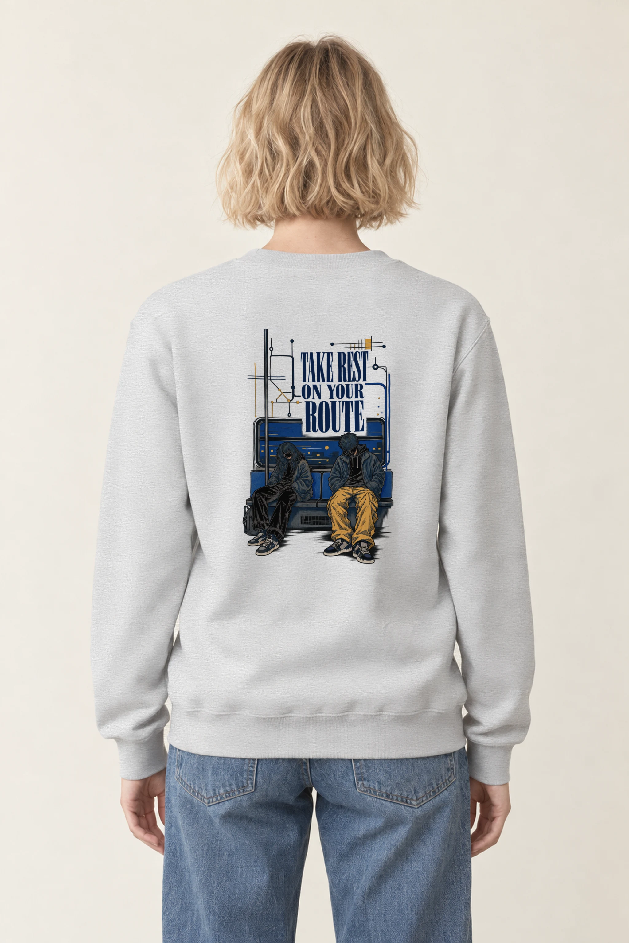 "Route Rest" 1 Crewneck Sweatshirt