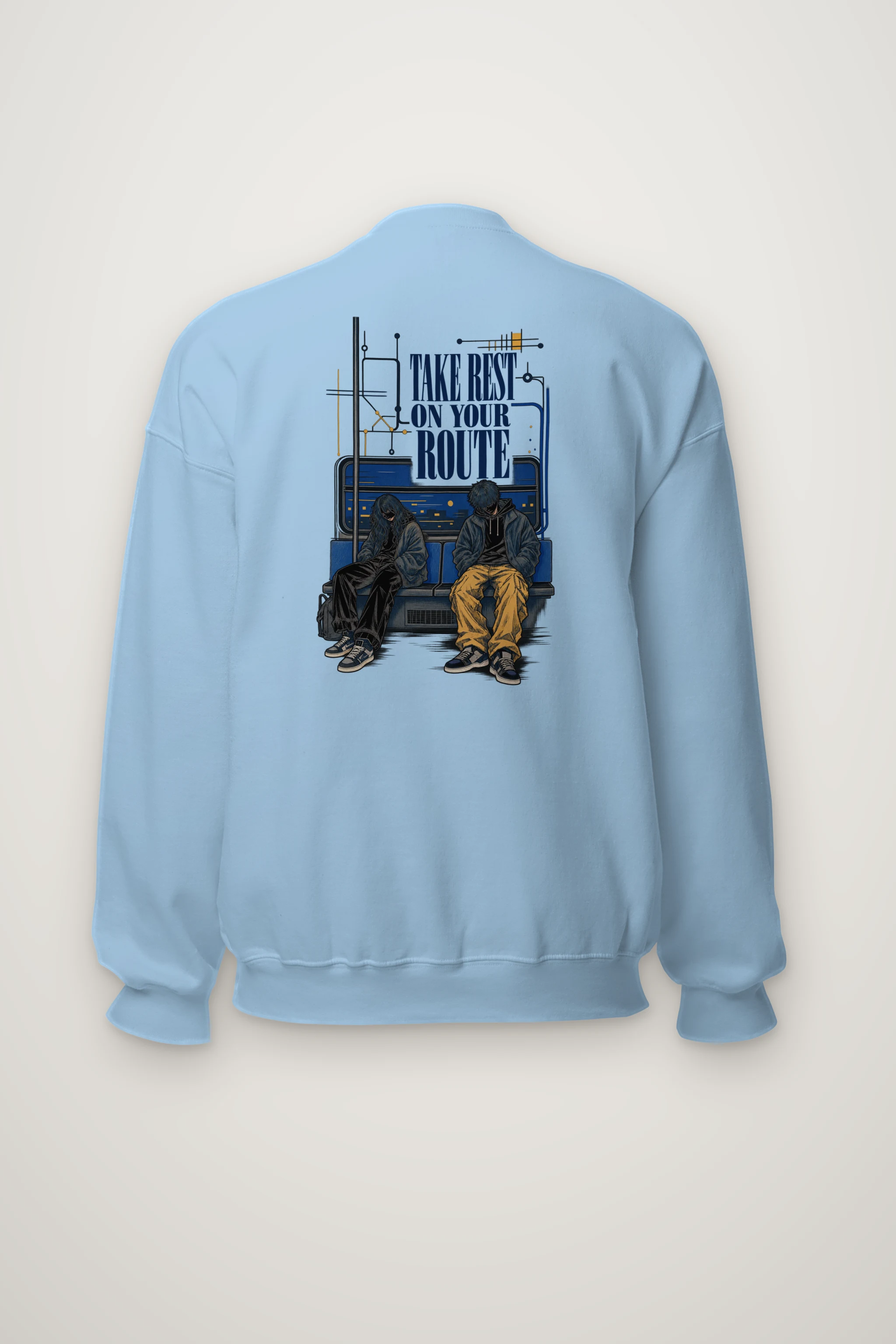 "Route Rest" Heavy Blend Unisex Crewneck Sweatshirt