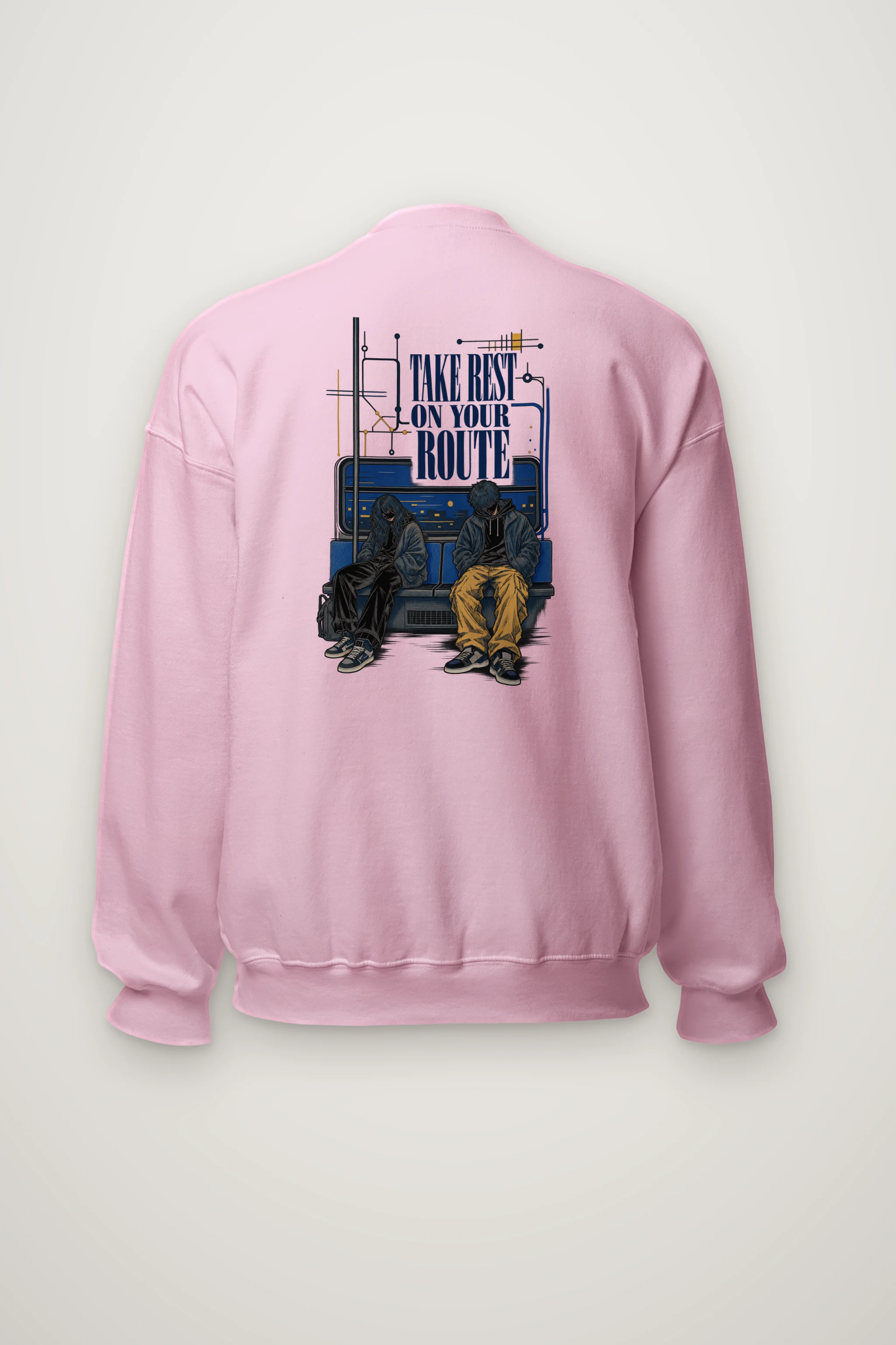 "Route Rest" Heavy Blend Unisex Crewneck Sweatshirt