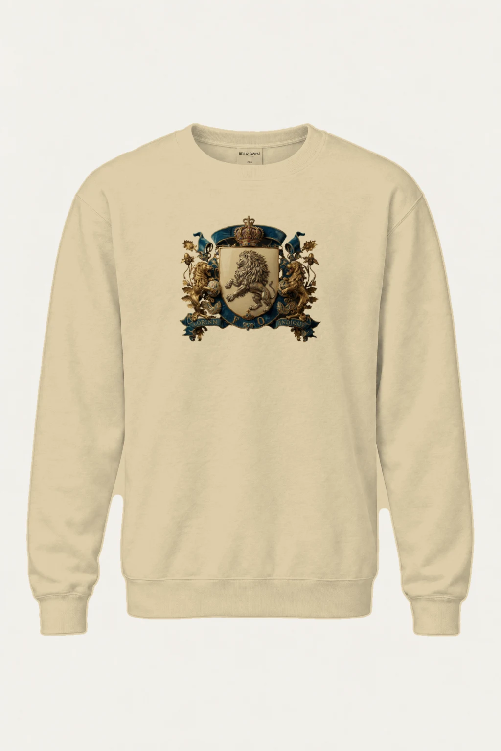 "Royal Lion Crest" Heavy Blend Unisex Crewneck Sweatshirt | Gildan 18000