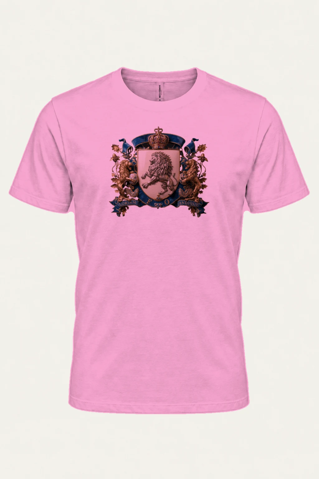 "Royal Lion Crest" Heavyweight Unisex Crewneck T-shirt | Gildan 5000