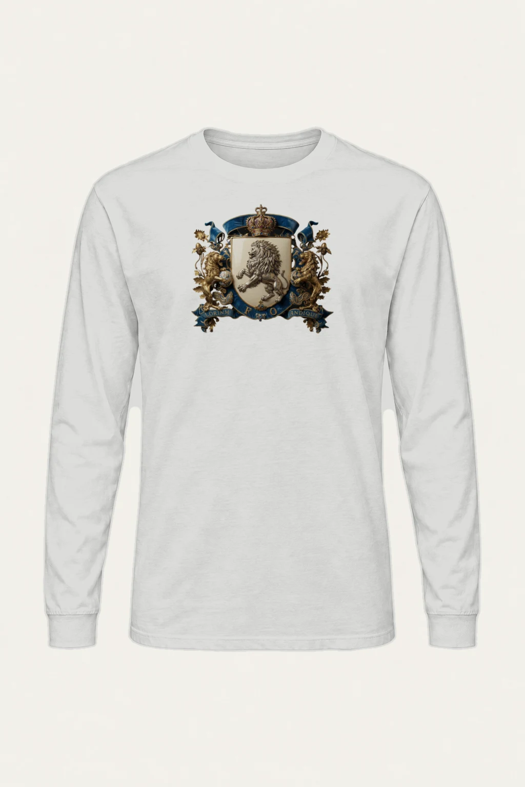"Royal Lion Crest" Unisex Longsleeve T-shirt | Gildan 2400