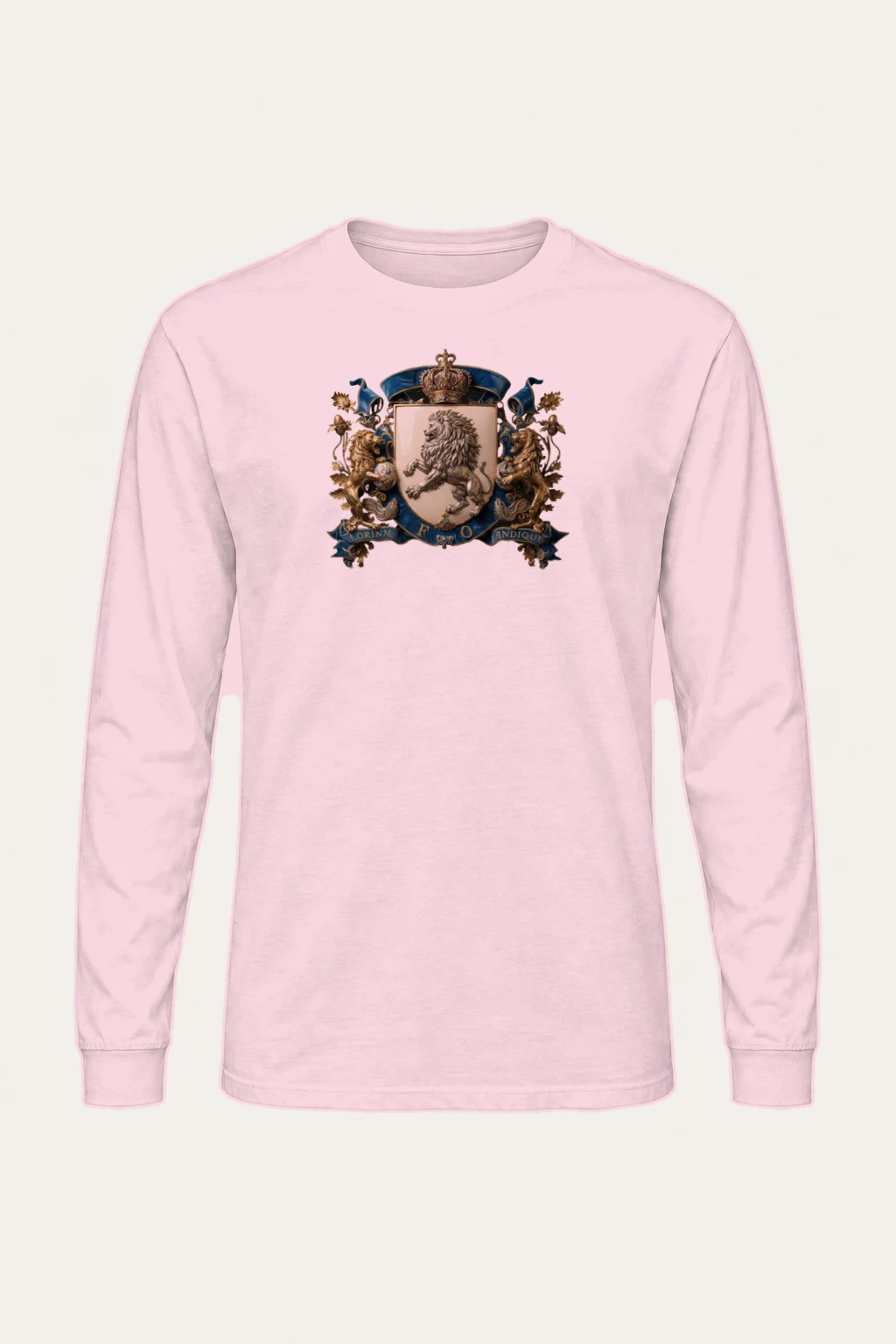 "Royal Lion Crest" Unisex Longsleeve T-shirt | Gildan 2400