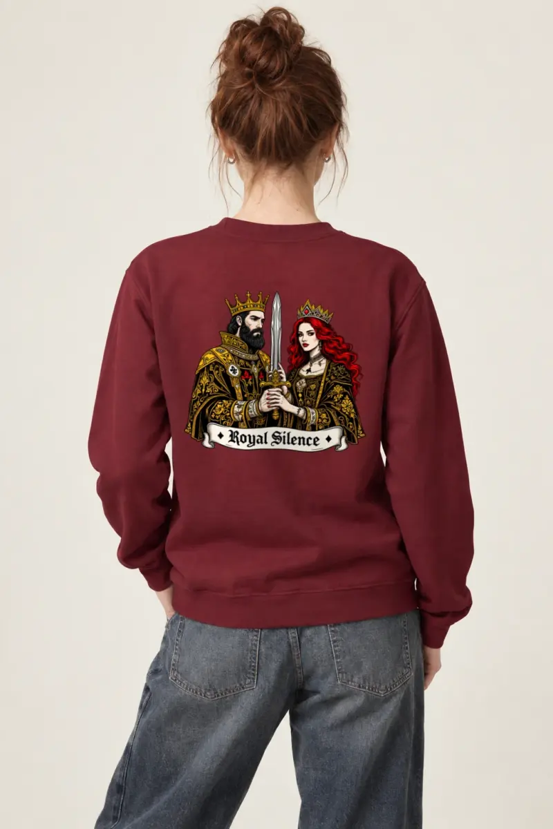 "Royal Silence" Heavy Blend Unisex Crewneck Sweatshirt