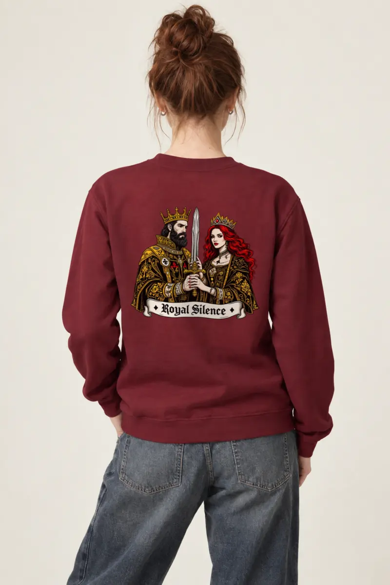 "Royal Silence" Heavy Blend Unisex Crewneck Sweatshirt
