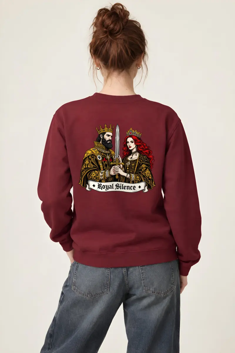 "Royal Silence" Heavy Blend Unisex Crewneck Sweatshirt