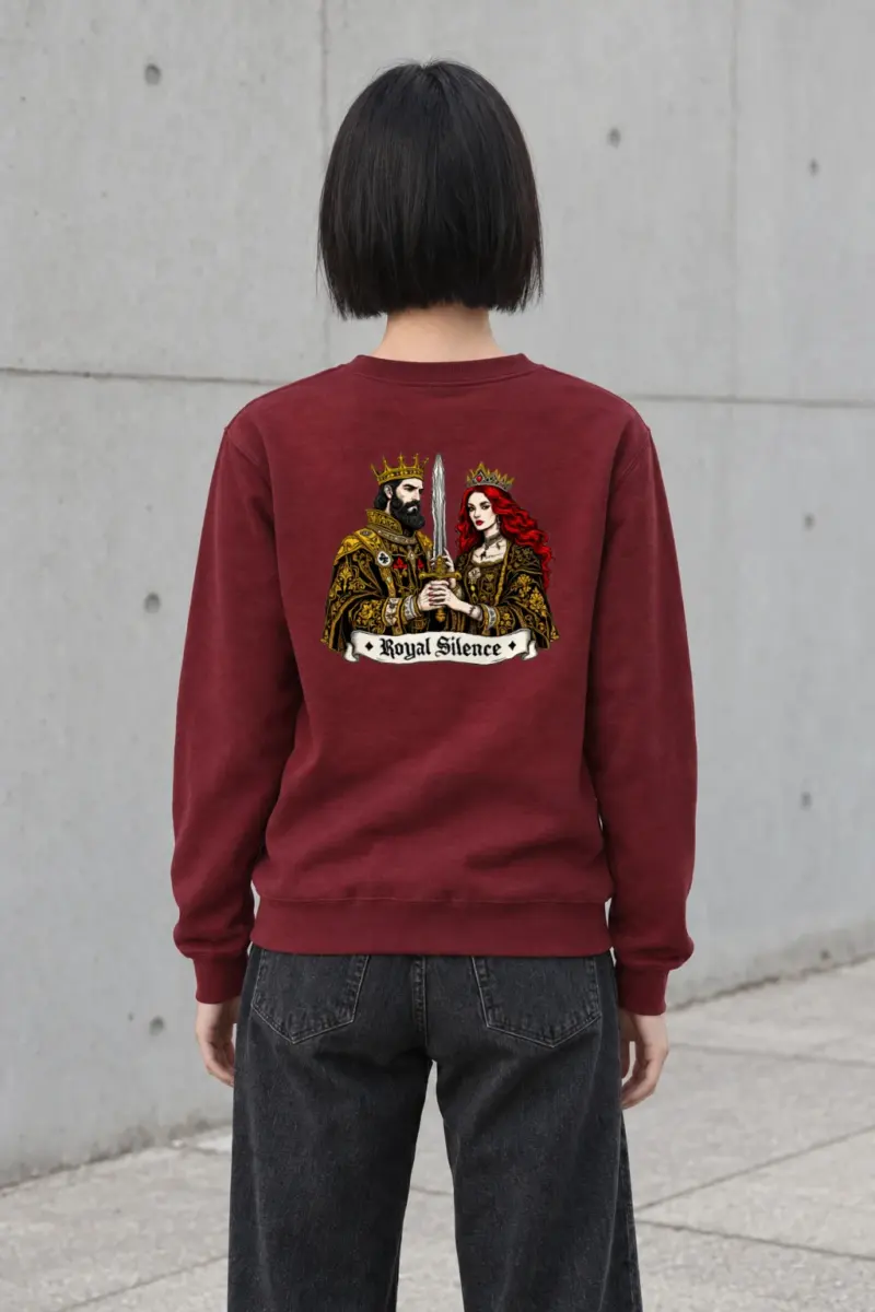 "Royal Silence" Heavy Blend Unisex Crewneck Sweatshirt