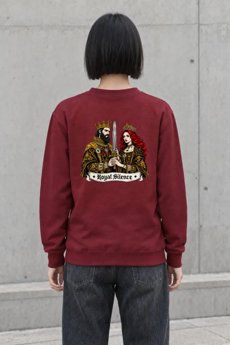 "Royal Silence" Heavy Blend Unisex Crewneck Sweatshirt