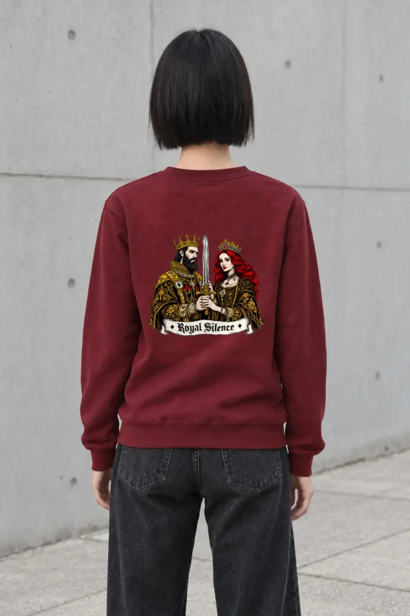 "Royal Silence" Heavy Blend Unisex Crewneck Sweatshirt