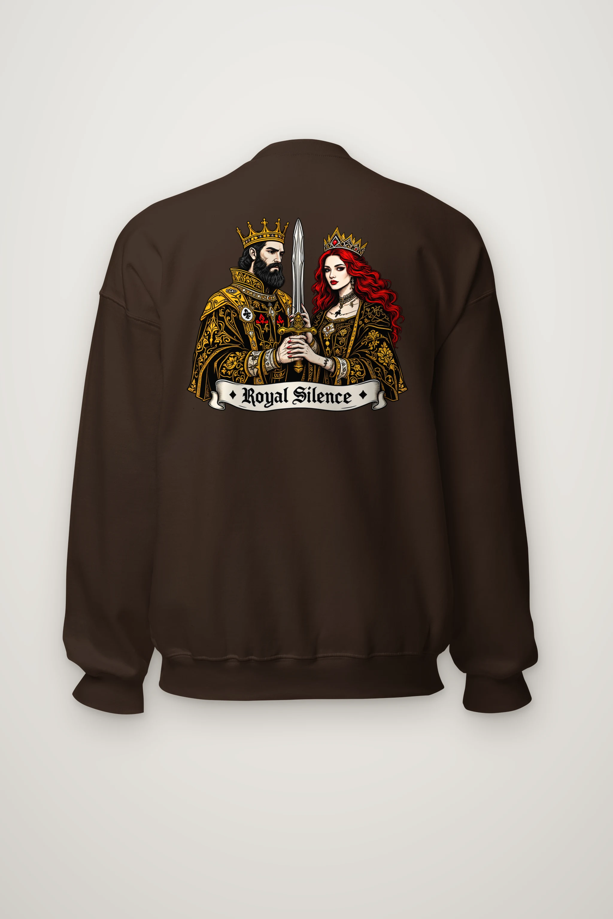 "Royal Silence" Heavy Blend Unisex Crewneck Sweatshirt