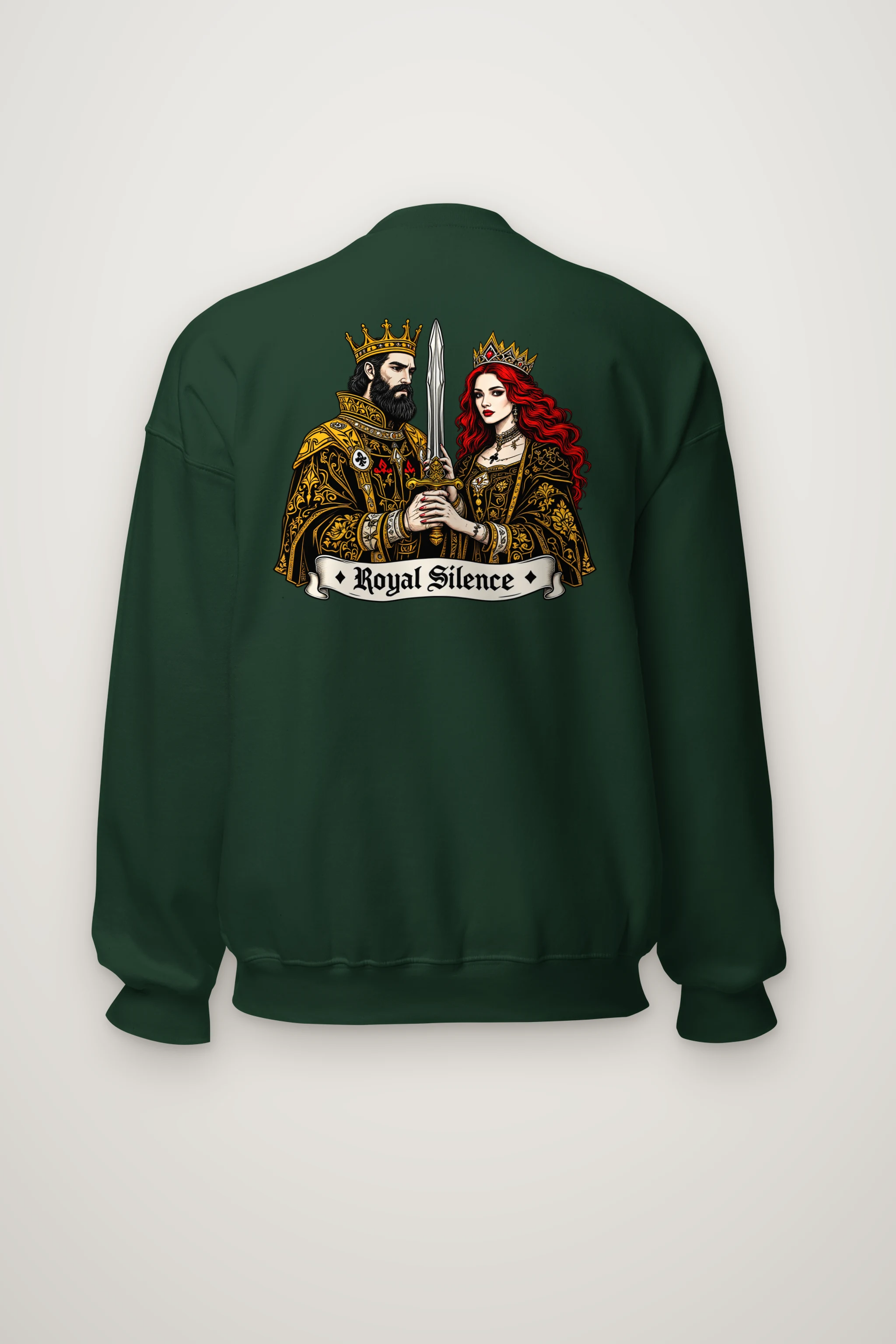 "Royal Silence" Heavy Blend Unisex Crewneck Sweatshirt
