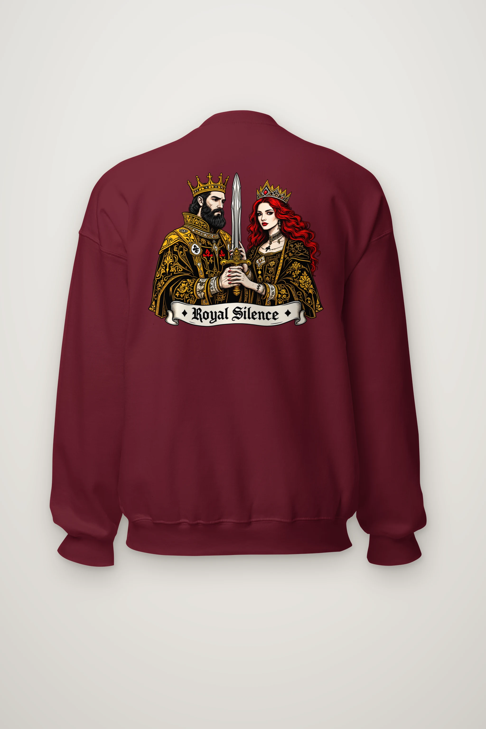 "Royal Silence" Heavy Blend Unisex Crewneck Sweatshirt