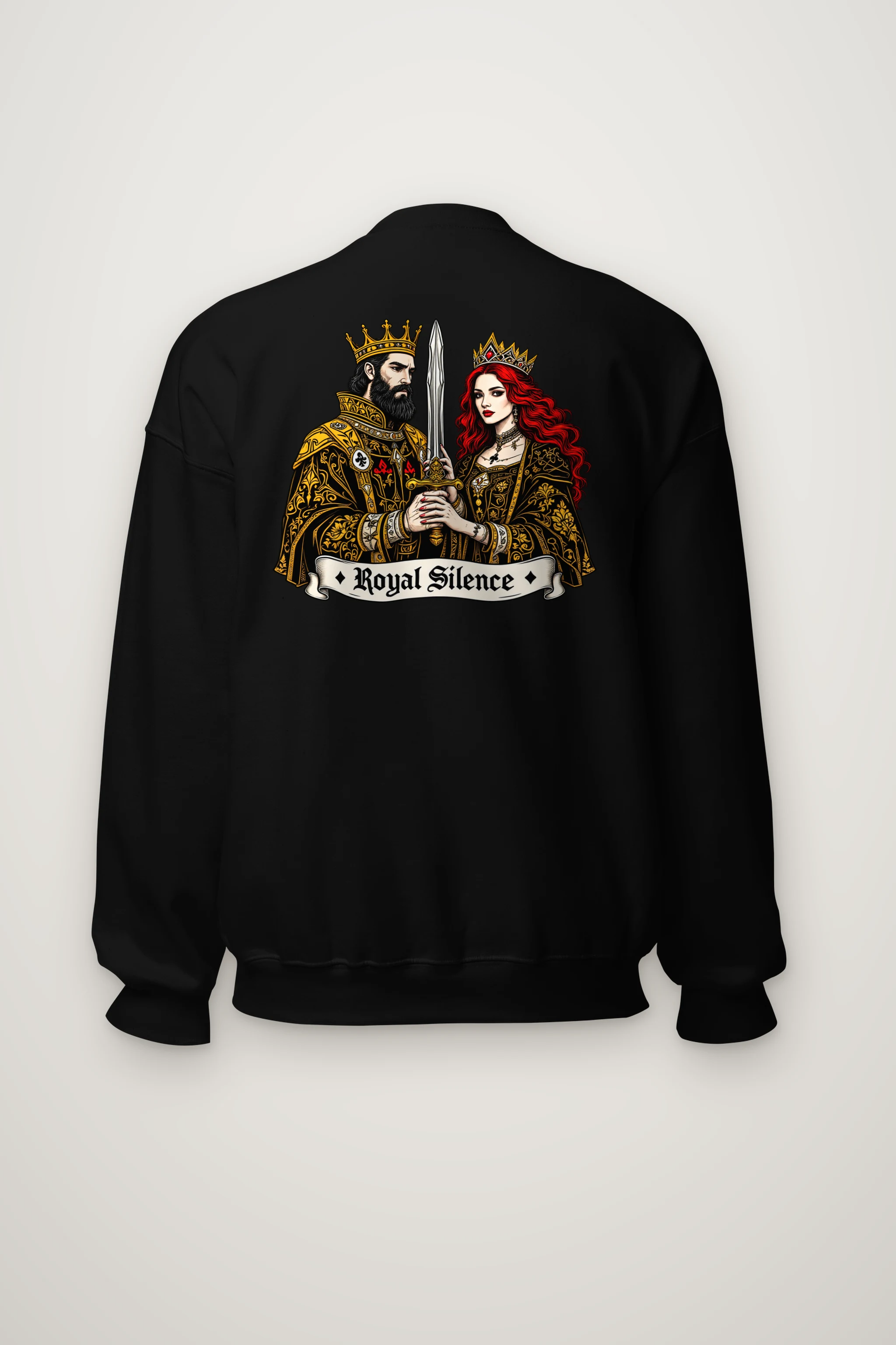 "Royal Silence" Heavy Blend Unisex Crewneck Sweatshirt