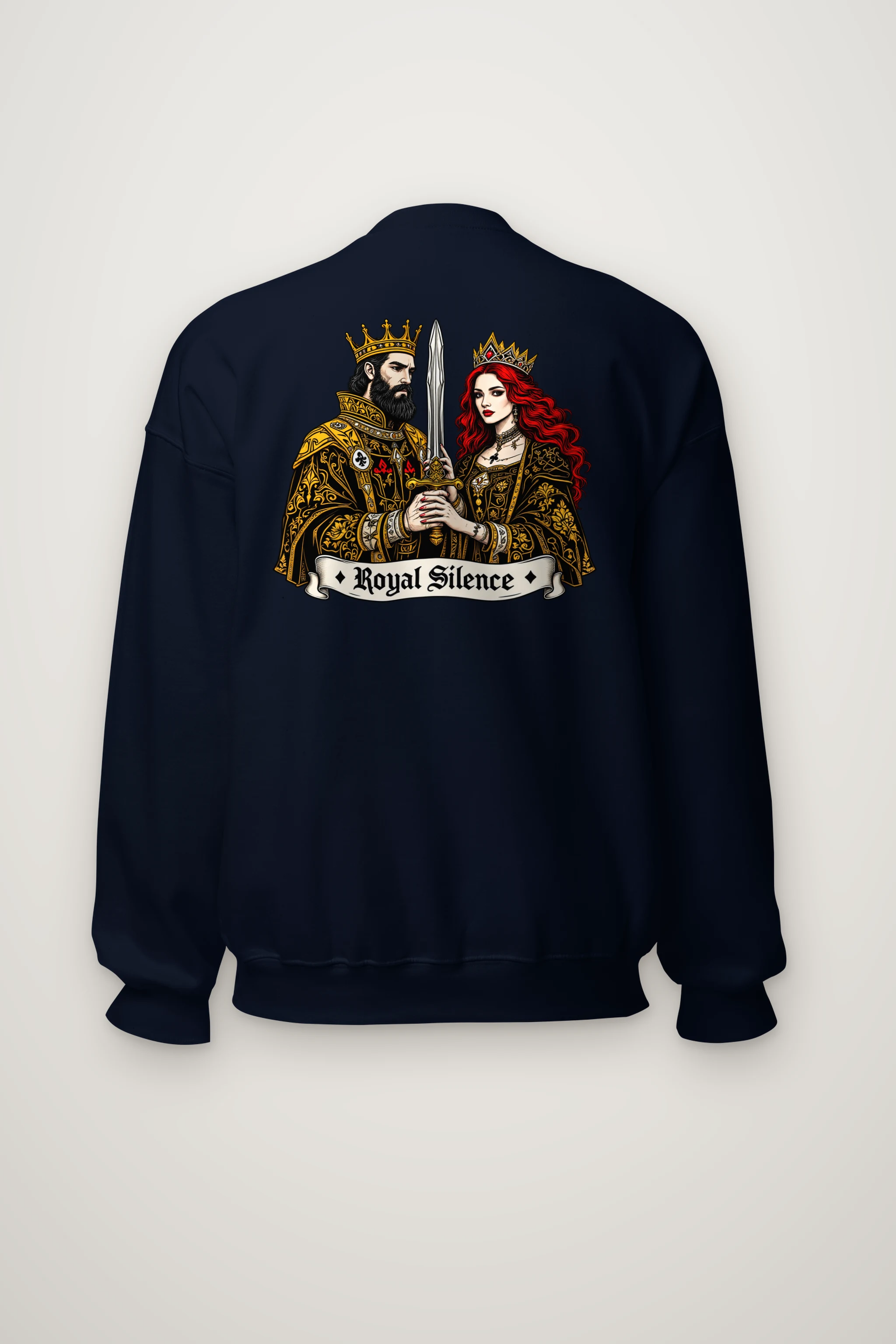 "Royal Silence" Heavy Blend Unisex Crewneck Sweatshirt