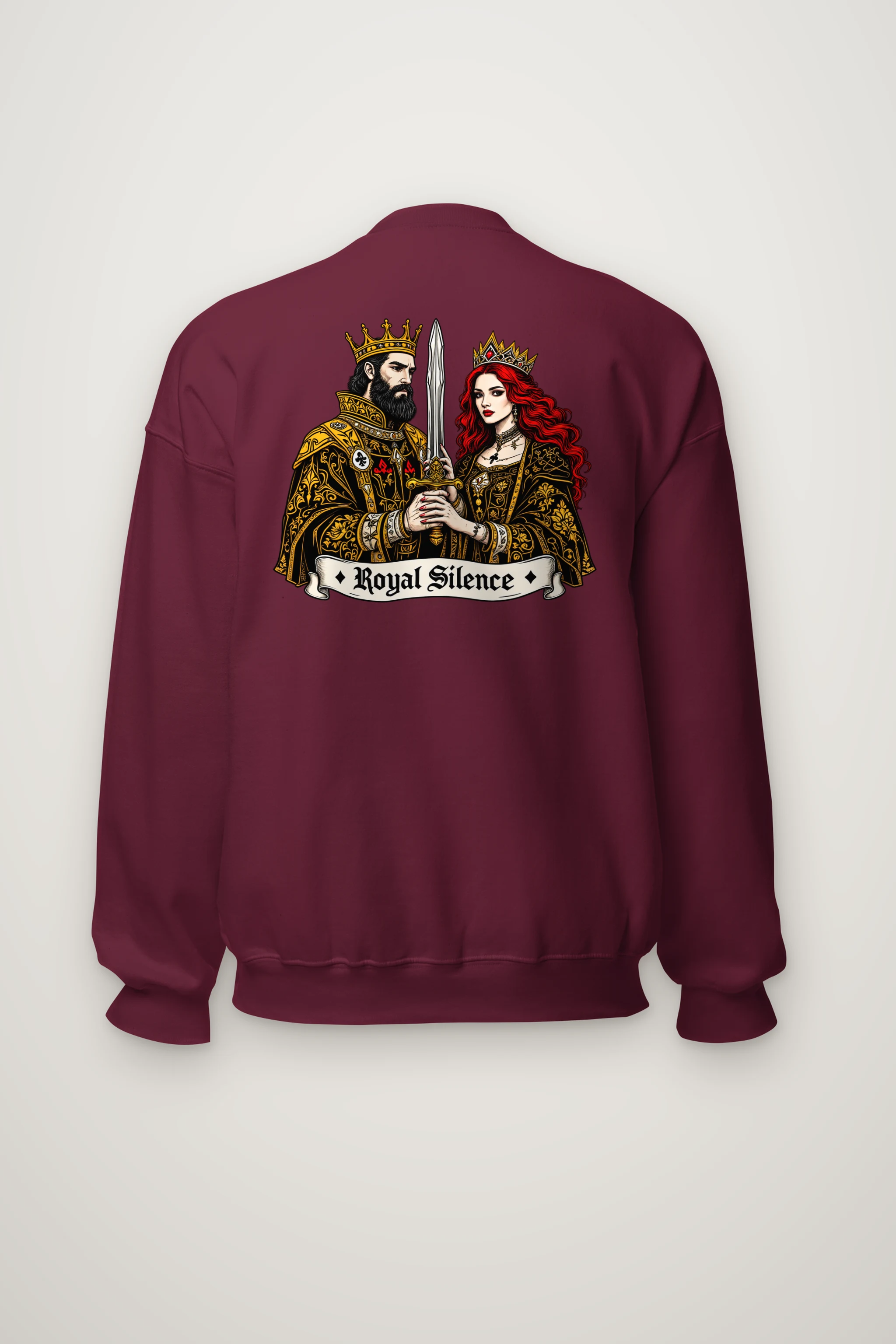 "Royal Silence" Heavy Blend Unisex Crewneck Sweatshirt