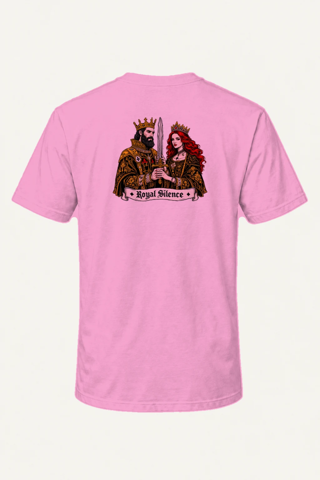 "Royal Silence" Heavyweight Unisex Crewneck T-shirt | Gildan 5000