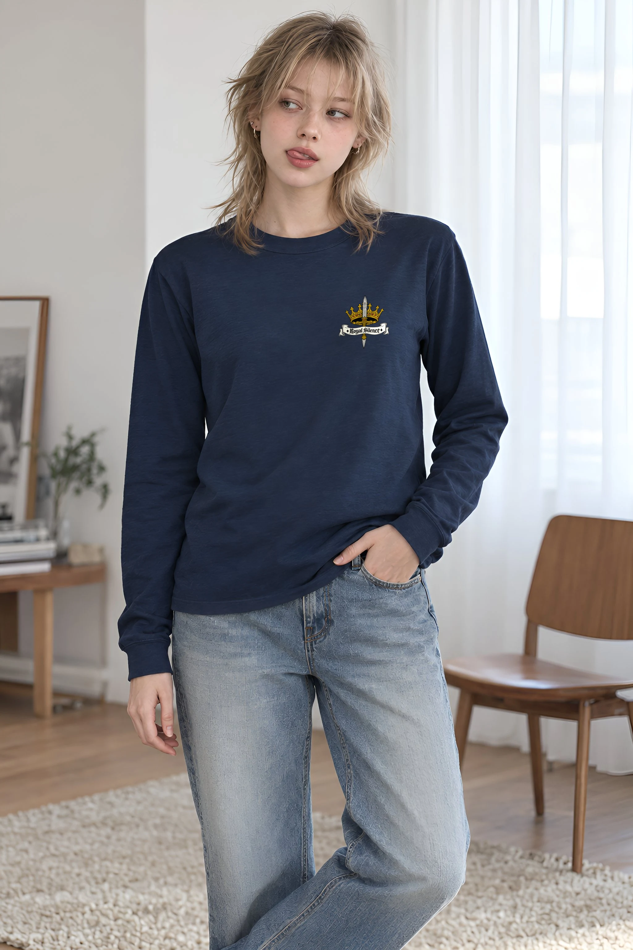 "Royal Silence" Unisex Longsleeve T-shirt