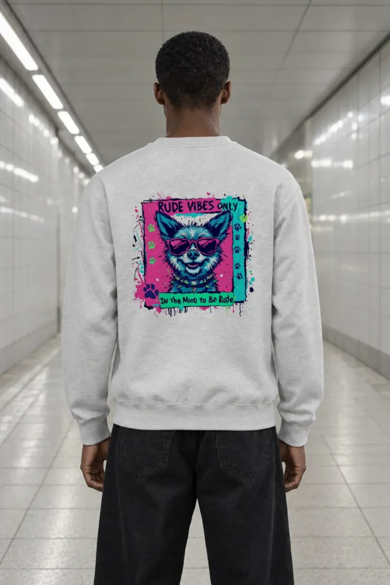 "Rude Vibes Only" Heavy Blend Unisex Crewneck Sweatshirt | Gildan 18000