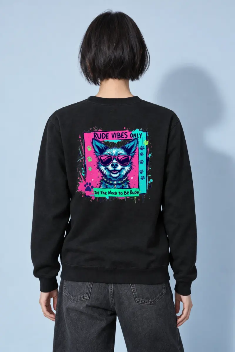 "Rude Vibes Only" Heavy Blend Unisex Crewneck Sweatshirt