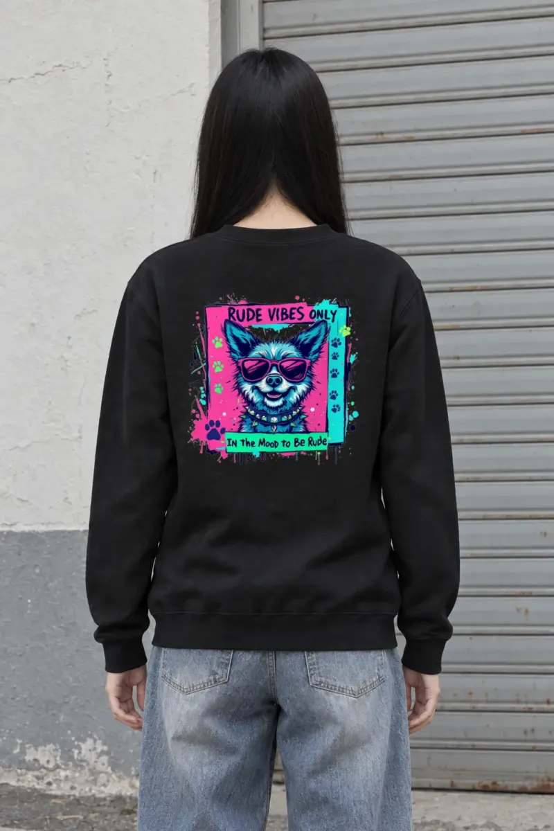 "Rude Vibes Only" Heavy Blend Unisex Crewneck Sweatshirt