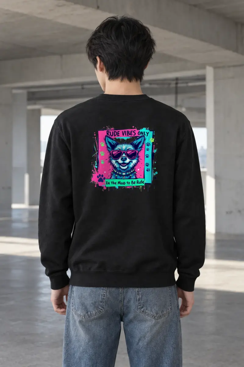 "Rude Vibes Only" Heavy Blend Unisex Crewneck Sweatshirt