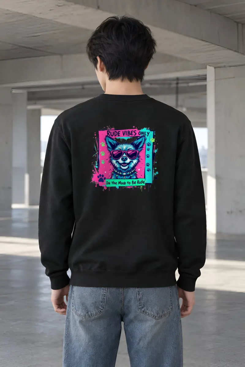 "Rude Vibes Only" Heavy Blend Unisex Crewneck Sweatshirt