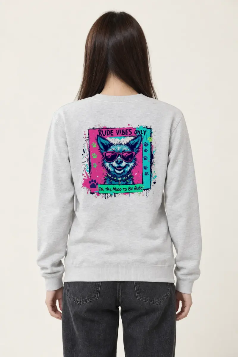 "Rude Vibes Only" Heavy Blend Unisex Crewneck Sweatshirt