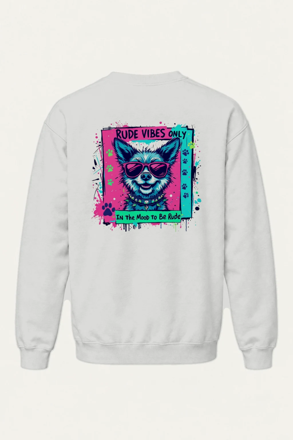 "Rude Vibes Only" Heavy Blend Unisex Crewneck Sweatshirt | Gildan 18000