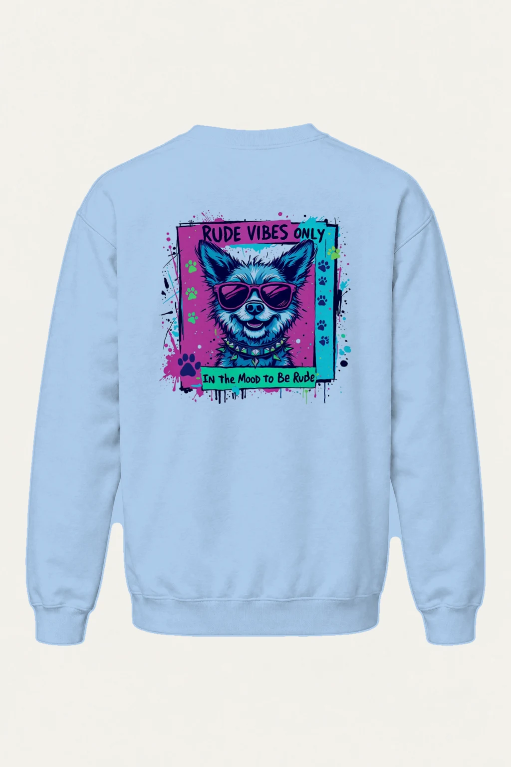 "Rude Vibes Only" Heavy Blend Unisex Crewneck Sweatshirt | Gildan 18000