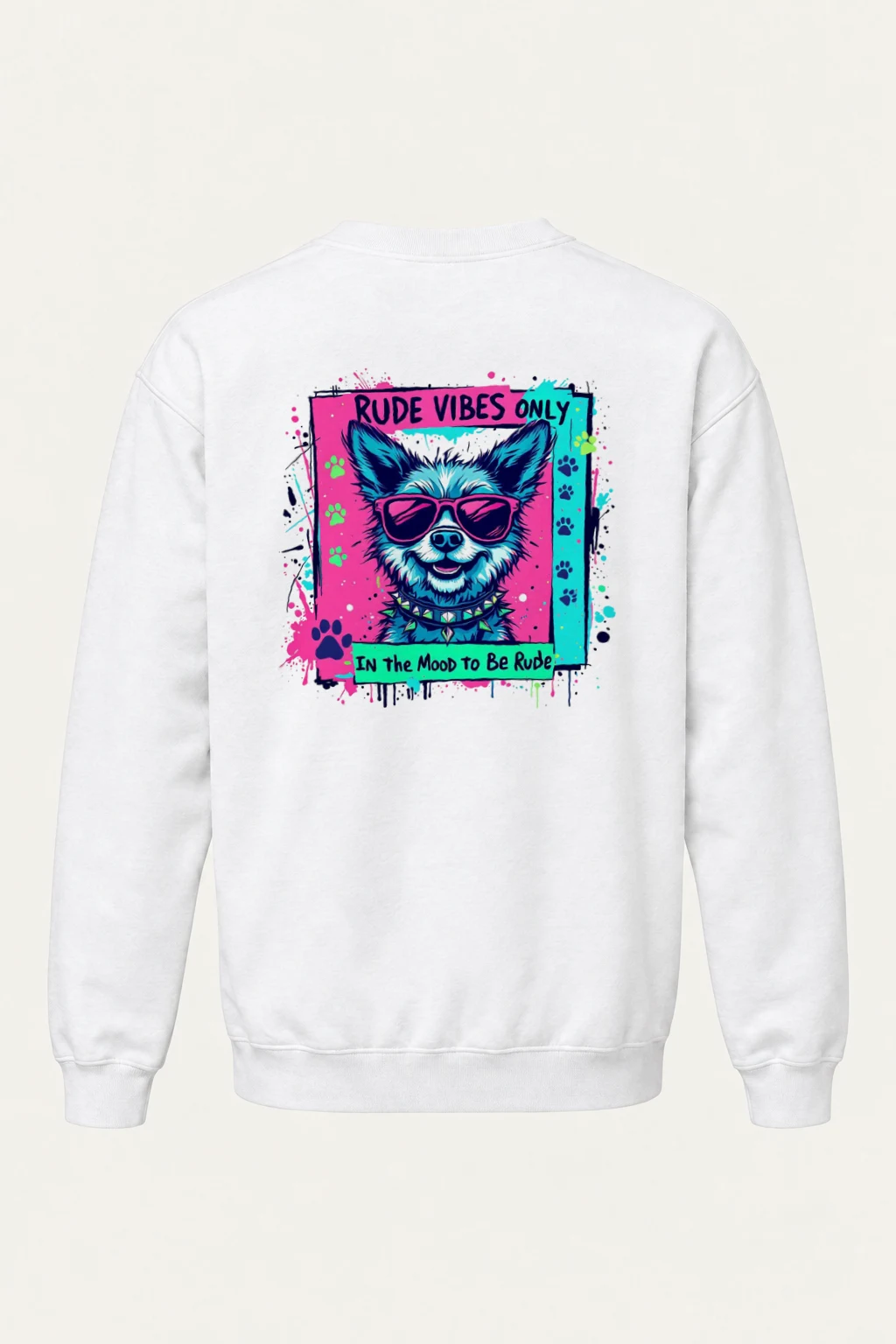 "Rude Vibes Only" Heavy Blend Unisex Crewneck Sweatshirt | Gildan 18000