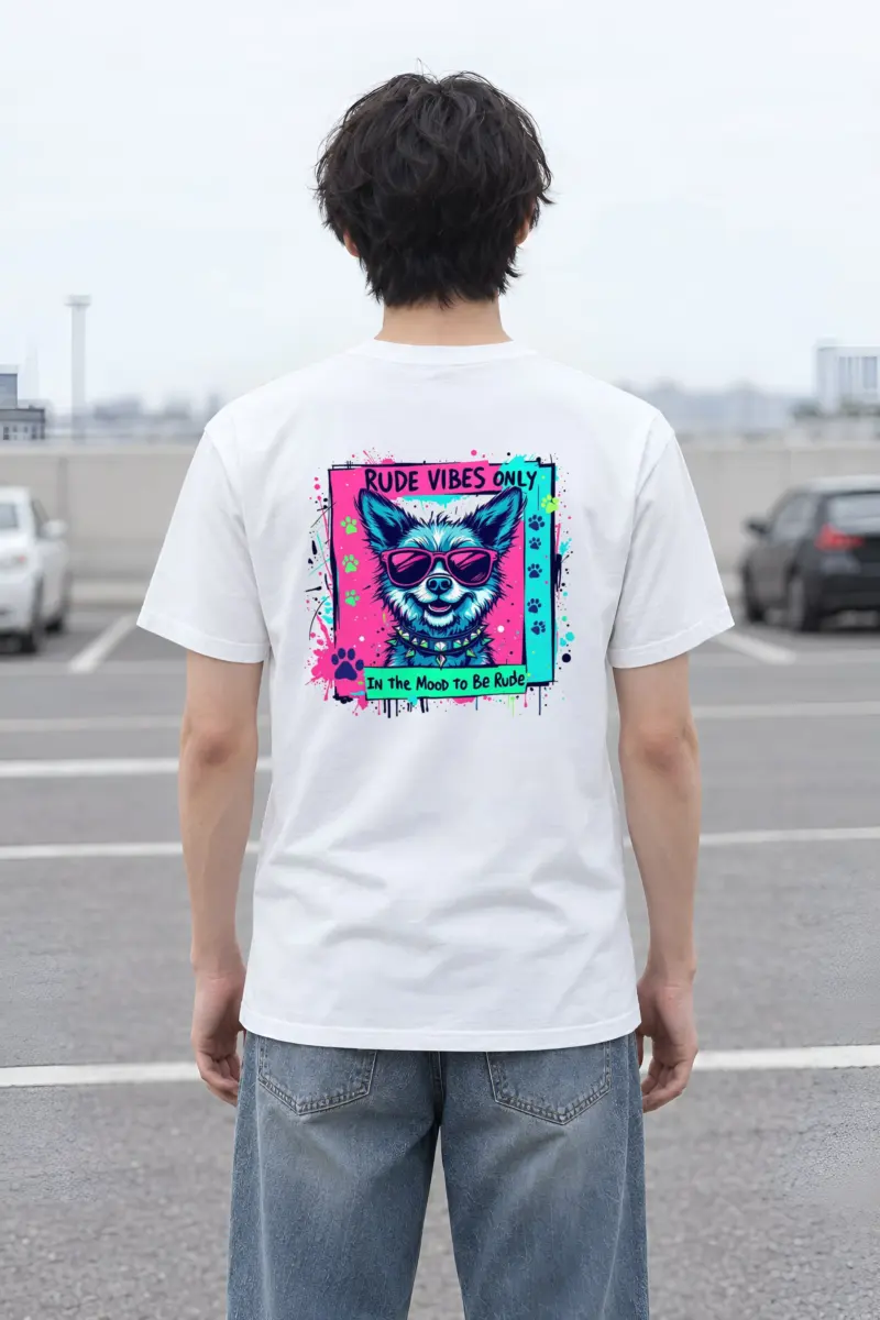 "Rude Vibes Only" Heavyweight Unisex Crewneck T-shirt