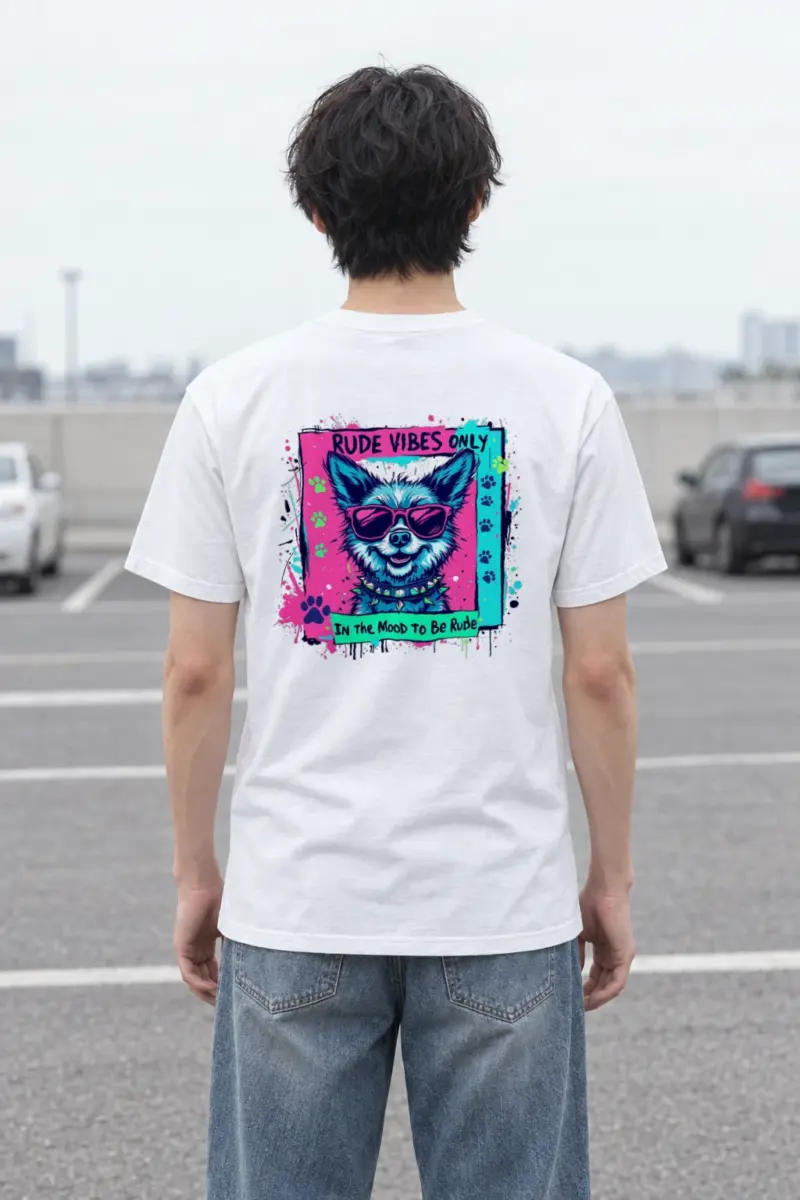 "Rude Vibes Only" Heavyweight Unisex Crewneck T-shirt