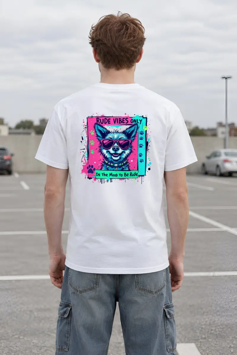 "Rude Vibes Only" Heavyweight Unisex Crewneck T-shirt