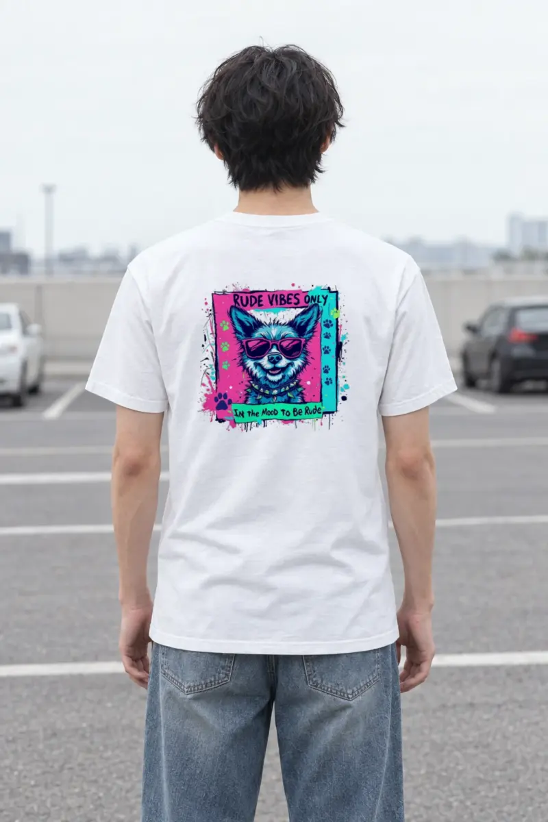 "Rude Vibes Only" Heavyweight Unisex Crewneck T-shirt