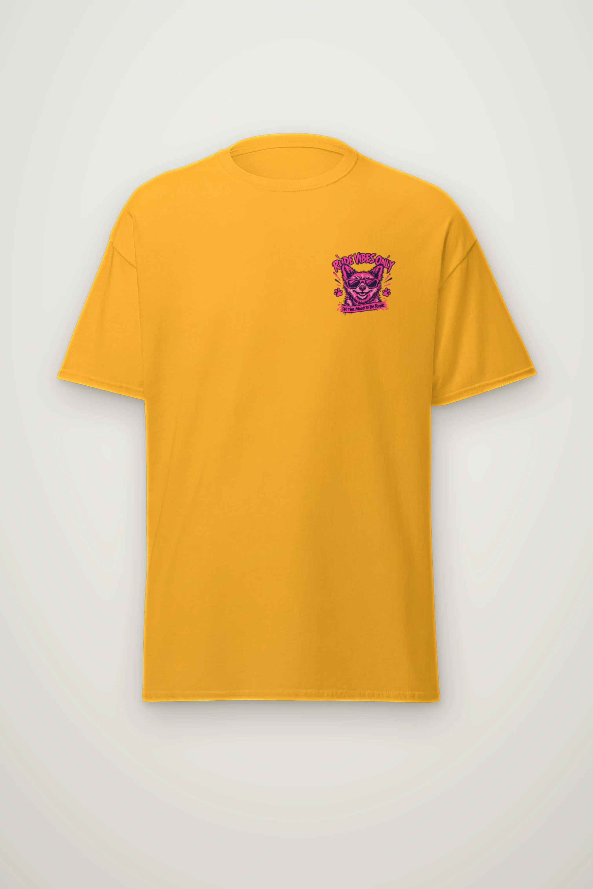 "Rude Vibes Only" Heavyweight Unisex Crewneck T-shirt