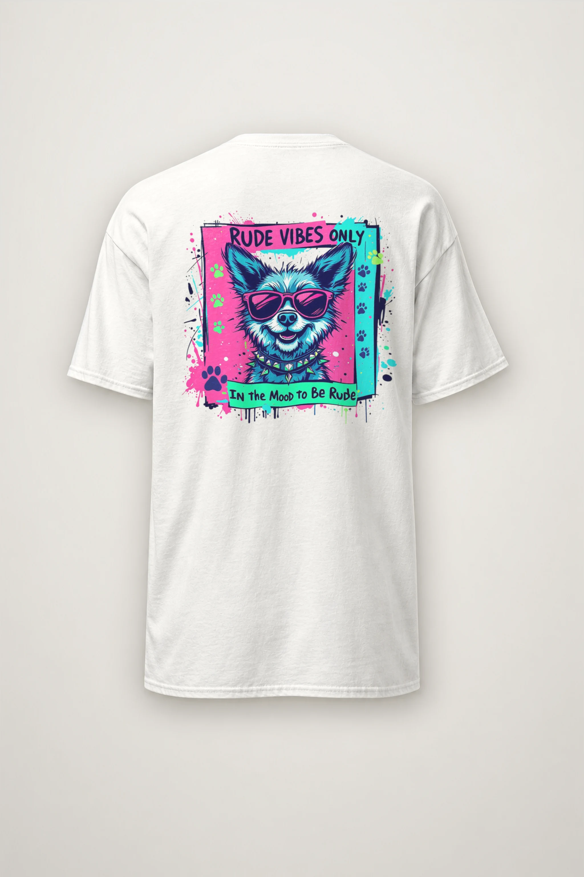 "Rude Vibes Only" Heavyweight Unisex Crewneck T-shirt