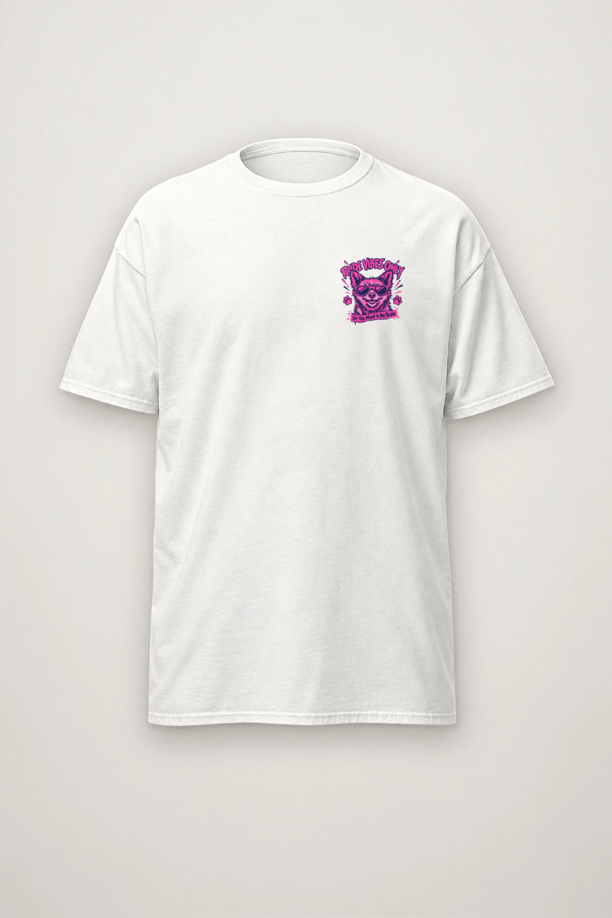 "Rude Vibes Only" Heavyweight Unisex Crewneck T-shirt